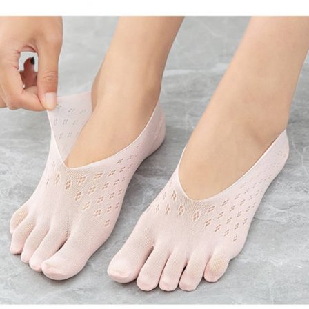 2 par Dam Ortopediska Kompressionsstrumpor - Ultra Låg Skärning Lin