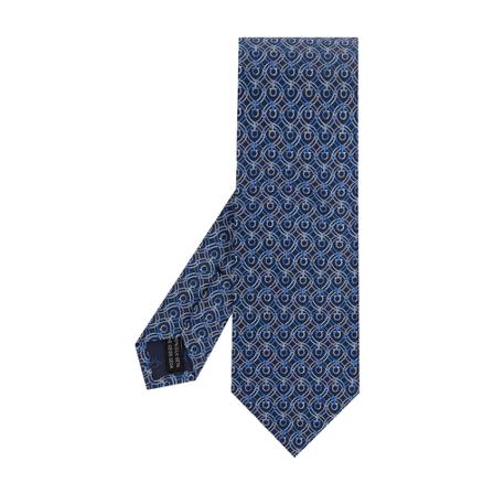 Salvatore Ferragamo Silk tie , Blauw , Heren , Maat: ONE Size Stropdassen & Strikjes