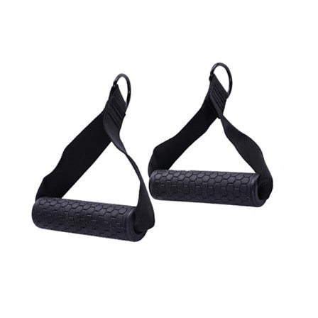 Set med 2 diamantformade elastiska repsträckare med bikakehandtag