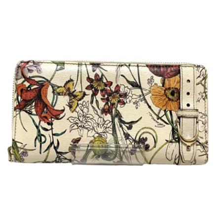 Gucci Vintage Pre-owned Leather wallets Hvid, Dame Vintage Accessories, Størrelse: ONE Size