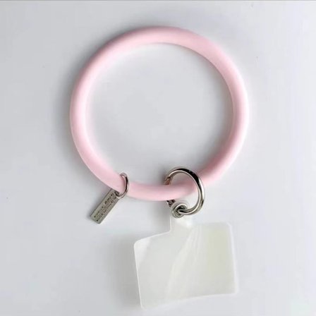 Fodral för iPhone15pro fjäderrosa armband stil high end laser ins silver