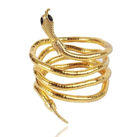 Ladies Flexibelt Snake Armband Böjbart Snake Armband, Halsband Guld
