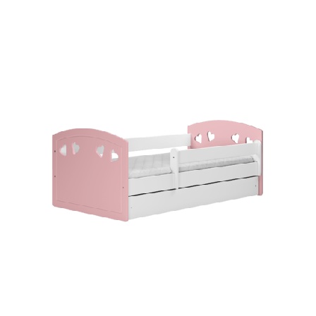Kocot Kids Barnsäng - Julia Mix Pale Rosa - Med Madrass 180x80 Cm - Litenleker