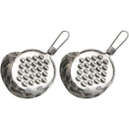2 kpl Papupuurosskrapaa Stainless Steel Spaetzle-valmistaja Spaetzle-nuudeli Gyozanvalmistaja Juusto- ja Voitehurastin Keittiövälineet