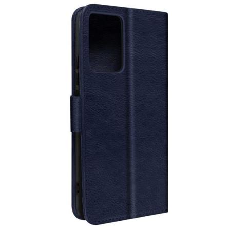 Fodral till Xiaomi Redmi Note 12 4G - AVIZAR - Chesterfield - Blå - Korthållare - Videostöd Blå