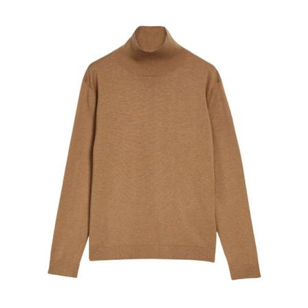 Max Mara Weekend Turtlenecks Brun, Dame Rullekraver