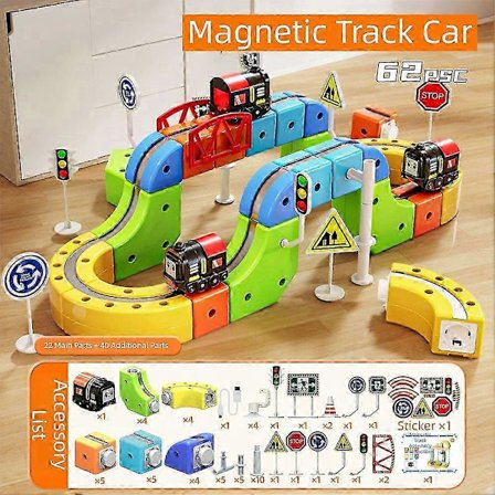 2025 Anti-Gravity Sähköjunarata, 167 osaa Joustava Rata-autosetti, DIY STEM Magneettinen Rakennussarja, Joulu Syntymäpäivälahjat K[D]:lle