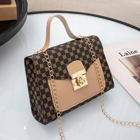 CDQ Sömnad Kvinnor Crossbody-väska Kvinnliga Clutch-väskor Kaffe