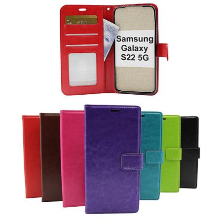Crazy Horse Wallet Samsung Galaxy S22 5g Brun