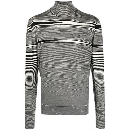 Missoni Turtlenecks Sort, Herre Rullekraver