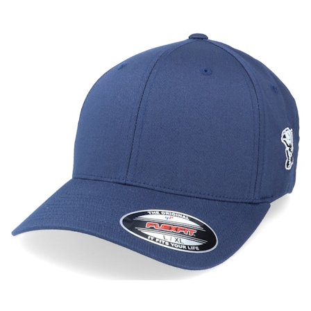 Skillfish - Modrá flexfit Kšiltovka - Perch Fishing Side Logo Navy Flexfit @ Hatstore