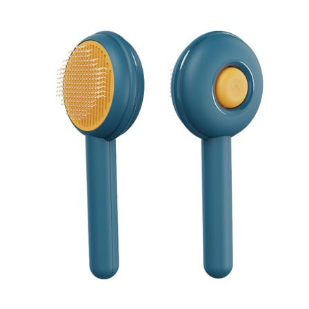 Pumpkin Pet Brush Comb Självrengörande Massagekam För Att Fälla