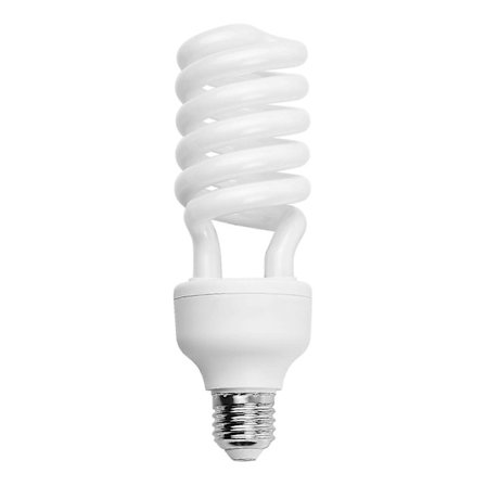 Spiralformet fluorescerende pære dagslys sokkel energibesparende