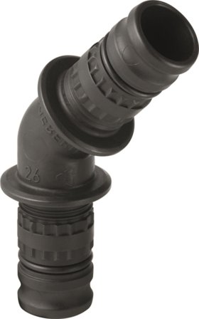 Geberit 1875039 Vinkel 45°, slettende 40 x 40 mm, Installasjon