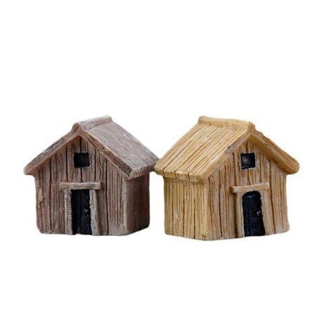 2-delt mini eventyrhave dekorations tilbehør, miniature haveskulpturer, terrasse- og udendørsdekorationer, boligindretning skrivebordsgaver