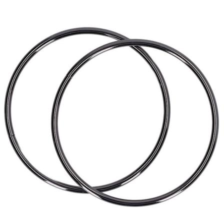 HURRISE handtag för handväskor - 2 st högkvalitativa runda handtag för handväskor gjorda av järn för gör-det-själv