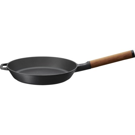 Fiskars Norden stekpanna 26 cm støpejern' - 'Sort/tre