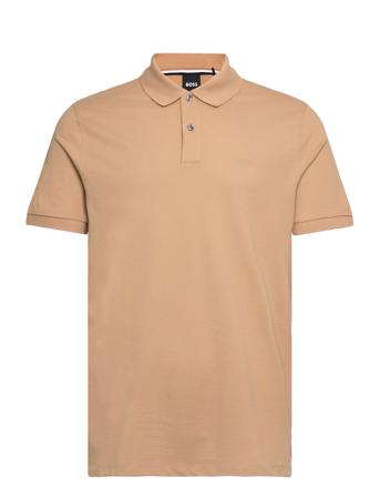 Pallas Tops Polos Short-sleeved Beige BOSS