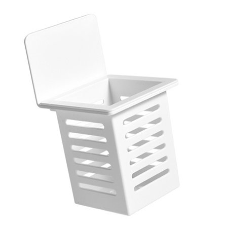 Plastikkholder for spisepinner Vegghengt bestikkavløpskurv Oppbevaringsboks