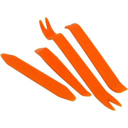 4-delad uppsättning verktyg för borttagning av bilstereo, dörrklämmor, ljudmodifiering, bildekoration