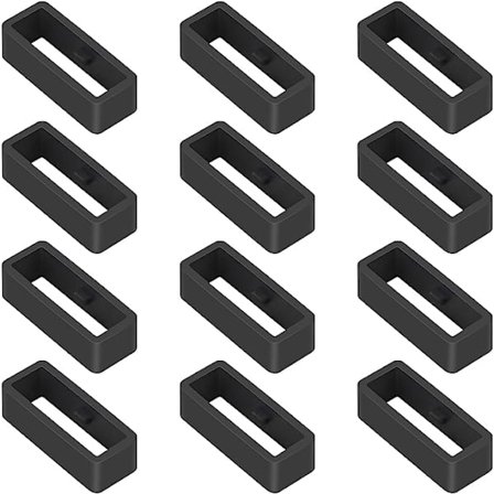 22MM silikone rem til urrem, 12-delt håndledsrem, gummibånd