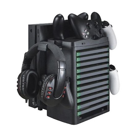 Kjølefan Kjøler Multi Spill Lading Dock Stasjon Stativ For Xbox One/x/s Spillkonsoll Niuniu