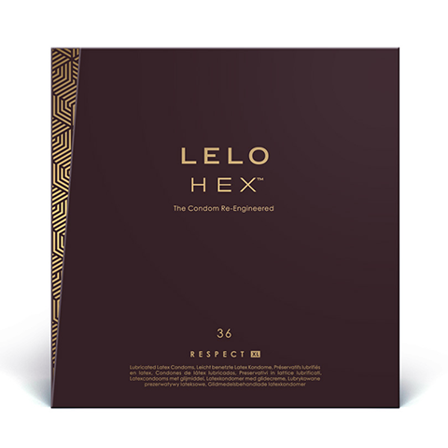 Lelo: HEX Respect XL - 36-pack Kondomer