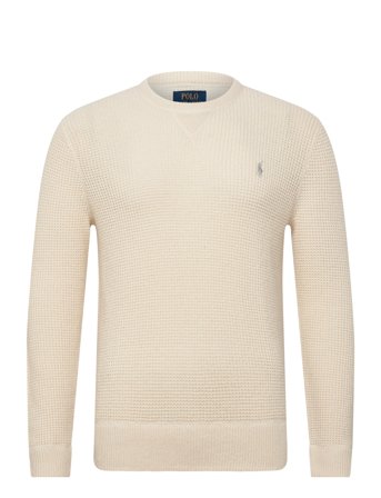 Polo Ralph Lauren Waffle-Knit Wool-Cotton Sweater - Cream - XXL