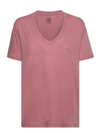 V Neck Tee T-shirts & Tops Short-sleeved Rosa Lee Jeans*Betinget Tilbud