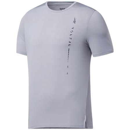Reebok Men's TS Activchill Graphic Move Tee Q1 Men Short sleeved fitness sweater Grey L