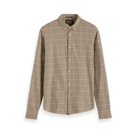 Scotch & Soda, shirt Beige, Heren, Maat:S