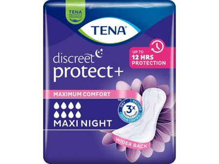 TENA Inkoskydd Lady Maxi Night 6/fp - Lyreco - Sjukvård och omsorg - Diagnos och behandling - Inkontinensskydd