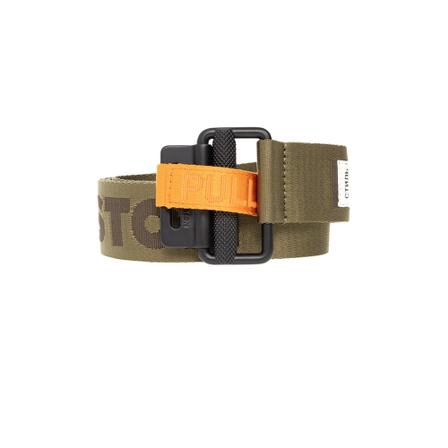 Heron Preston, Belt with logo Groen, Dames, Maat:ONE Size