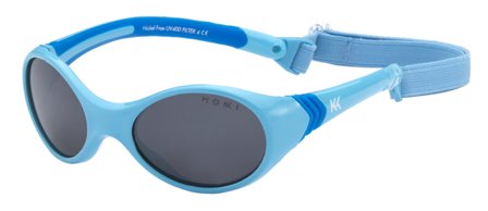Mokki solbrille baby 0-2 år, blå, S, 1 stk