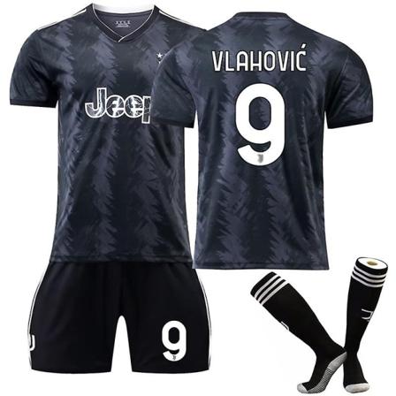 22-23 Juventus Kits fodboldtrøje til træningsdragt for voksne - perfekt VLAHOVIC 9 2XL
