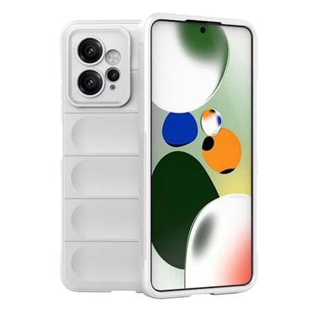 Mjukt greppformat Xiaomi Redmi Note 12 skal - Vit
