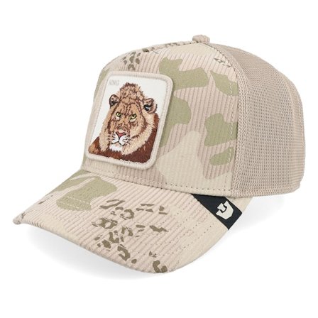 Goorin - Beige trucker Caps - King Camo Corduroy Camo Biscuit A-Frame Trucker @ Hatstore