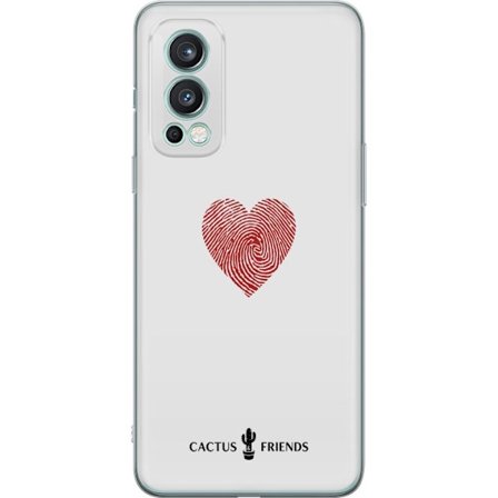 Yhteensopiva Puhelinkuori OnePlus OnePlus Nord 2 5G Cactus and Friends - Fingerprint Love