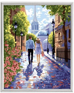 Paint by numbers Romantisk promenade