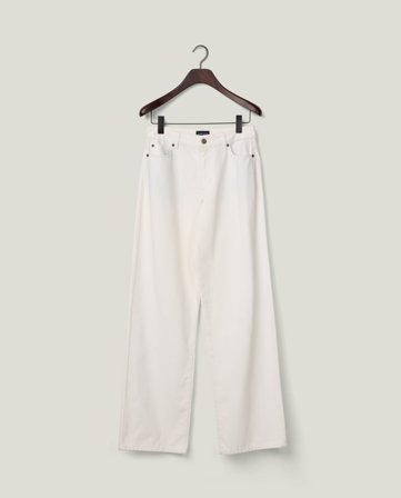 Lexington Mellemhøje jeans med lige ben, hvide