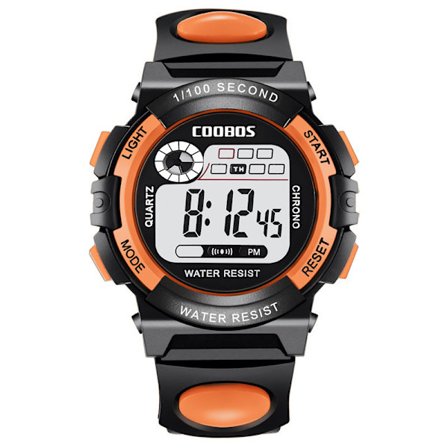 Børneur Sport Børneure Silikonerem Vandtæt LED digitalur til børn Børn Student Pige Dreng Armbåndsur