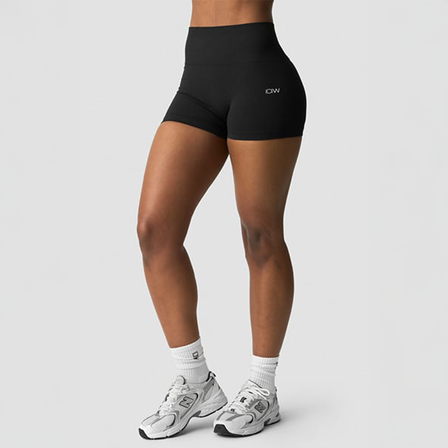 ICANIWILL Saumattomat Shorts Musta