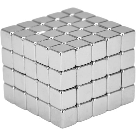 Neodyymi Supermagneetit Kuutio 5 x 5 x 5 mm [125 Kappaletta] Erittäin Vahvat Magneetit Lasisille Magneettitauluille, Magneettitaululle, Valkotaululle