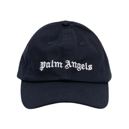Palm Angels `Classic Logo` Pet , Blauw , Heren , Maat: ONE Size Petten