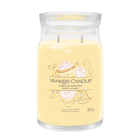 Yankee Candle Signature Jar Candles Vanilla Cupcake 567g - Candela Profumata