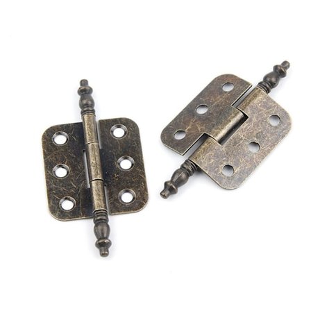 4 kpl antiikkisaranoita 7035mm Vintage-kaapin oven sarana 6 reikää Retro-saranoita taittuva koriste sarana rauta antiikki huonekalujen oven sarana 24 