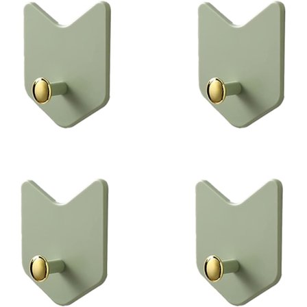 6 stk. Coated Porte Vægfrakke Vintage Hæklet Metal Hat Retro Håndknækker Til Cuisk Køkken Køkken