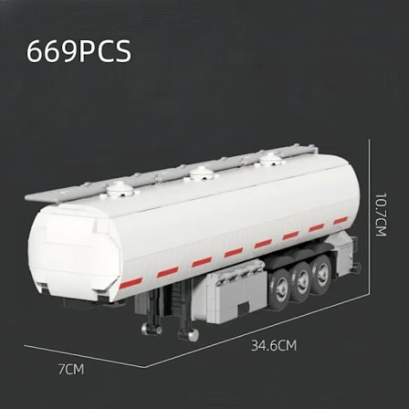 Oljefartygsbil Container Lastbil Byggklossleksaker - En hytt med två karosser för oändliga kombinationer, Fantastisk pusselgåva för pojkar