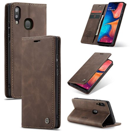 Kompatibel med Samsung Galaxy A30/a20/m01s Case Kortplats Flip Magnetisk Stativ Case För Samsung Galaxy A30/a20/m01s Premium Pu Leather