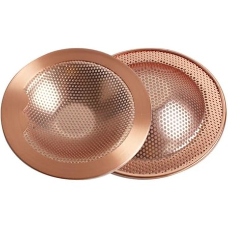 Stor Diskbänkskorg för Kök och Badrum, Rostfritt Stål Koppar Krom Diskbänksavloppssil Hårfilter {XW}